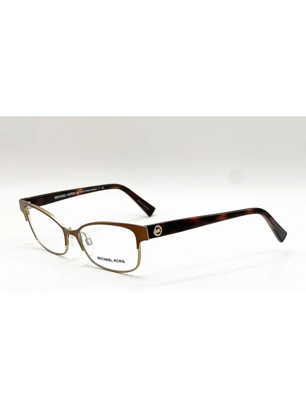 Michael Kors MK 7004 1029 Brown Gold Rectangle Authentic Eyeglass Frames 51-15